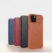 Nillkin Qin Leather Pro Case Cover iPhone 14 Camera Protector Holster Cover Flip Case Red