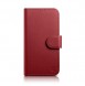 iCarer Wallet Case 2in1 iPhone 14 Leather Flip Case Anti-RFID Red
