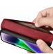 iCarer Wallet Case 2in1 iPhone 14 Leather Flip Case Anti-RFID Red