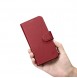 iCarer Wallet Case 2in1 iPhone 14 Leather Flip Case Anti-RFID Red