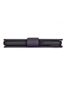 iCarer Wallet Case 2in1 Case iPhone 14 Leather Flip Cover Anti-RFID Dark Purple
