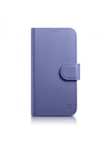 iCarer Wallet Case 2in1 Case iPhone 14 Leather Flip Cover Anti-RFID Light Purple