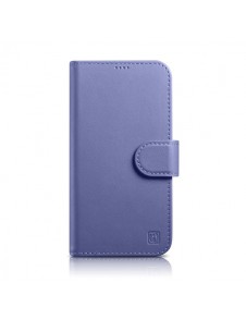 iCarer Wallet Case 2in1 Case iPhone 14 Leather Flip Cover Anti-RFID Light Purple