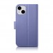 iCarer Wallet Case 2in1 Case iPhone 14 Leather Flip Cover Anti-RFID Light Purple