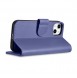 iCarer Wallet Case 2in1 Case iPhone 14 Leather Flip Cover Anti-RFID Light Purple