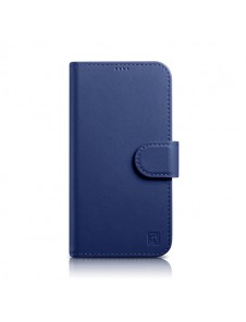 iCarer Wallet Case 2in1 Case iPhone 14 Anti-RFID Leather Flip Case Blue