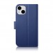 iCarer Wallet Case 2in1 Case iPhone 14 Anti-RFID Leather Flip Case Blue