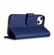iCarer Wallet Case 2in1 Case iPhone 14 Anti-RFID Leather Flip Case Blue
