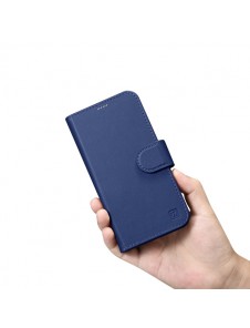 iCarer Wallet Case 2in1 Case iPhone 14 Anti-RFID Leather Flip Case Blue