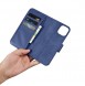 iCarer Wallet Case 2in1 Case iPhone 14 Anti-RFID Leather Flip Case Blue