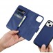 iCarer Wallet Case 2in1 Case iPhone 14 Anti-RFID Leather Flip Case Blue