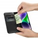 iCarer Wallet Case 2in1 Case iPhone 14 Leather Flip Cover Anti-RFID black