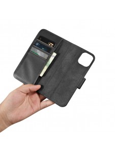 iCarer Wallet Case 2in1 Case iPhone 14 Leather Flip Cover Anti-RFID black