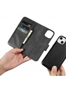 iCarer Wallet Case 2in1 Case iPhone 14 Leather Flip Cover Anti-RFID black