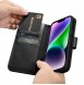 iCarer Wallet Case 2in1 Case iPhone 14 Leather Flip Cover Anti-RFID black