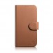 iCarer Wallet Case 2in1 case iPhone 14 leather cover with flap Anti-RFID brown
