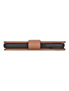 iCarer Wallet Case 2in1 case iPhone 14 leather cover with flap Anti-RFID brown