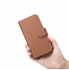 iCarer Wallet Case 2in1 case iPhone 14 leather cover with flap Anti-RFID brown