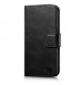 iCarer Oil Wax Wallet Case 2in1 Case iPhone 14 Leather Flip Cover Anti-RFID black