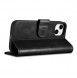 iCarer Oil Wax Wallet Case 2in1 Case iPhone 14 Leather Flip Cover Anti-RFID black