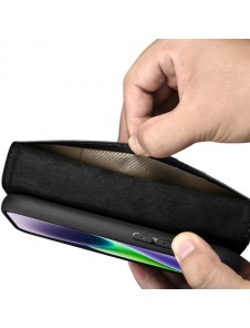 iCarer Oil Wax Wallet Case 2in1 Case iPhone 14 Leather Flip Cover Anti-RFID black