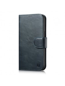 copy of iCarer Oil Wax Wallet Case 2in1 Case iPhone 14 Leather Flip Cover Anti-RFID Brown