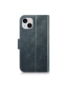 copy of iCarer Oil Wax Wallet Case 2in1 Case iPhone 14 Leather Flip Cover Anti-RFID Brown