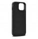 iCarer Leather Oil Wax case covered with natural leather for iPhone 14 blue