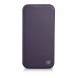 iCarer CE Premium Leather Folio Case iPhone 14 Magnetic Flip Leather Folio Case MagSafe Dark Purple