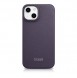 iCarer CE Premium Leather Folio Case iPhone 14 Magnetic Flip Leather Folio Case MagSafe Dark Purple