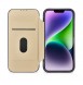 iCarer CE Premium Leather Folio Case iPhone 14 Magnetic Flip Leather Folio Case MagSafe Dark Purple