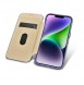iCarer CE Premium Leather Folio Case iPhone 14 Magnetic Flip Leather Folio Case MagSafe Light Purple