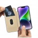 iCarer CE Premium Leather Folio Case iPhone 14 Magnetic Flip Leather Folio Case MagSafe Light Purple