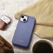 iCarer CE Premium Leather Folio Case iPhone 14 Magnetic Flip Leather Folio Case MagSafe Light Purple