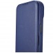 iCarer CE Premium Leather Folio Case iPhone 14 magnetic flip case MagSafe blue