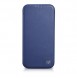 iCarer CE Premium Leather Folio Case iPhone 14 magnetic flip case MagSafe blue
