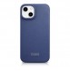 iCarer CE Premium Leather Folio Case iPhone 14 magnetic flip case MagSafe blue