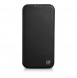 iCarer CE Premium Leather Folio Case iPhone 14 magnetic flip case MagSafe black