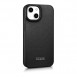 iCarer CE Premium Leather Folio Case iPhone 14 magnetic flip case MagSafe black