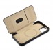 iCarer CE Premium Leather Folio Case iPhone 14 magnetic flip case MagSafe black