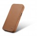 iCarer CE Premium Leather Folio Case iPhone 14 magnetic flip case MagSafe brown