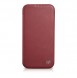 iCarer CE Premium Leather Folio Case iPhone 14 magnetic flip case MagSafe red