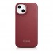 iCarer CE Premium Leather Folio Case iPhone 14 magnetic flip case MagSafe red