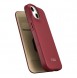 iCarer CE Premium Leather Folio Case iPhone 14 magnetic flip case MagSafe red