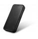 iCarer CE Oil Wax Premium Leather Folio Case iPhone 14 magnetic flip case MagSafe black