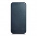 iCarer CE Oil Wax Premium Leather Folio Case iPhone 14 magnetic flip case MagSafe blue