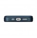 iCarer CE Oil Wax Premium Leather Folio Case iPhone 14 magnetic flip case MagSafe blue