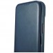 iCarer CE Oil Wax Premium Leather Folio Case iPhone 14 magnetic flip case MagSafe blue