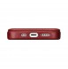 iCarer CE Oil Wax Premium Leather Folio Case iPhone 14 magnetic flip case MagSafe red