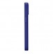 iCarer Litchi Premium Leather Case iPhone 14 Magnetic Leather Case with MagSafe Dark Blue